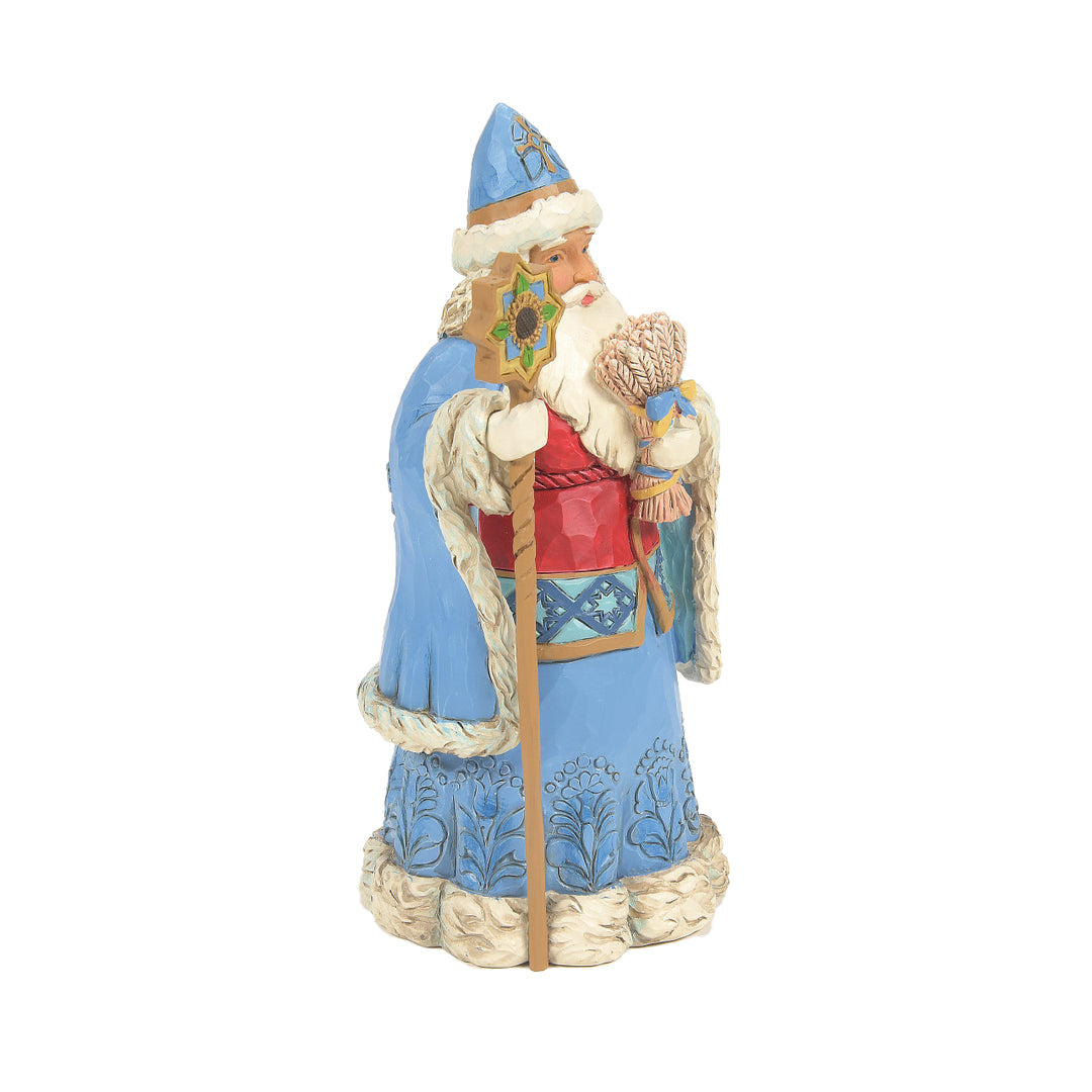 Jim Shore Heartwood Creek: Ukrainian Santa Figurine sparkle-castle