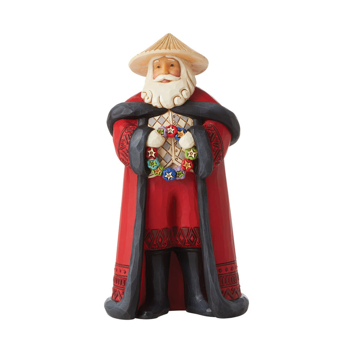 Jim Shore Heartwood Creek: Filipino Santa Figurine sparkle-castle