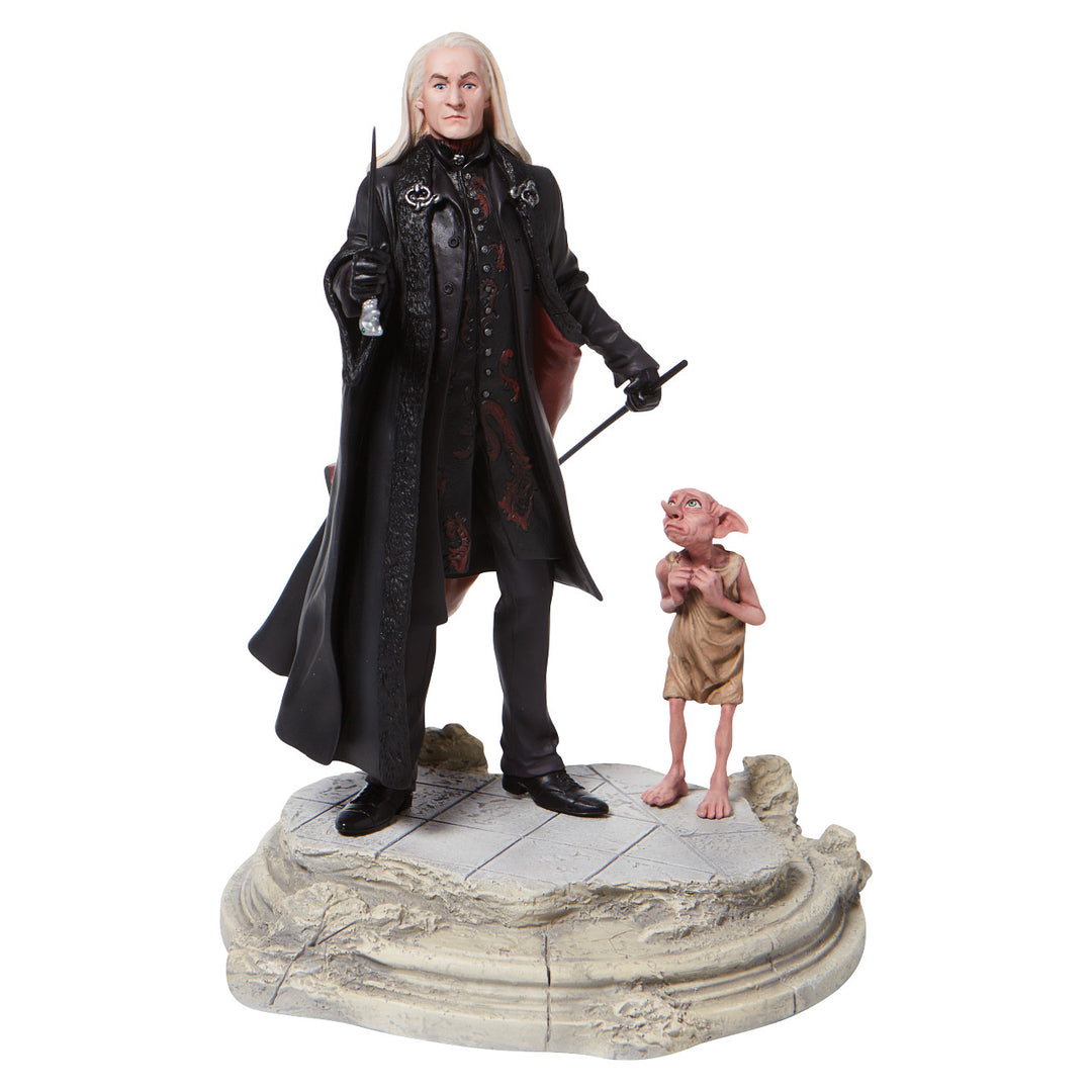 Wizarding World of Harry Potter: Lucious Malfoy with Dobby Figurine sparkle-castle