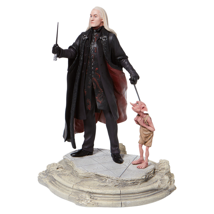 Wizarding World of Harry Potter: Lucious Malfoy with Dobby Figurine sparkle-castle