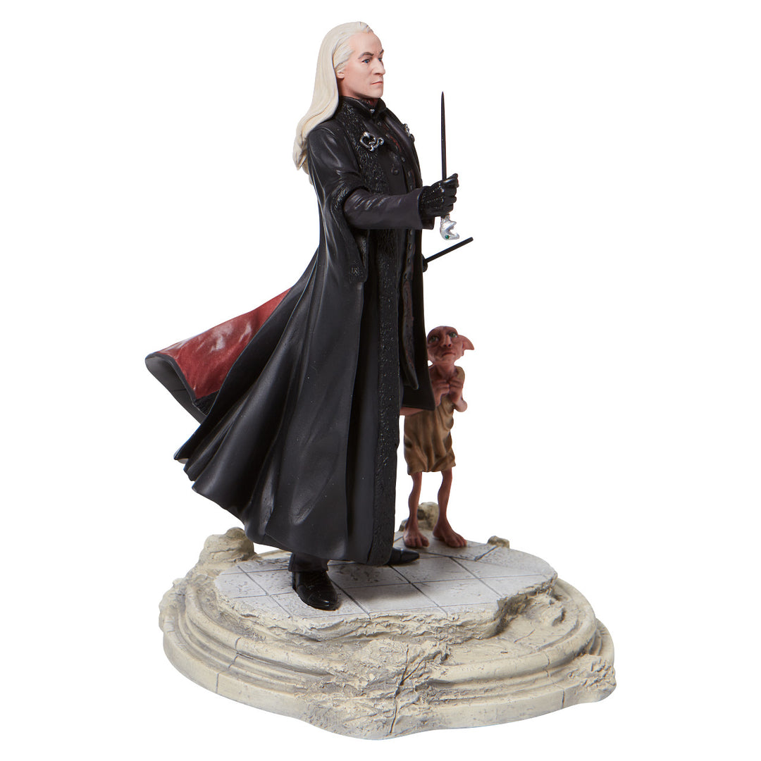 Wizarding World of Harry Potter: Lucious Malfoy with Dobby Figurine sparkle-castle