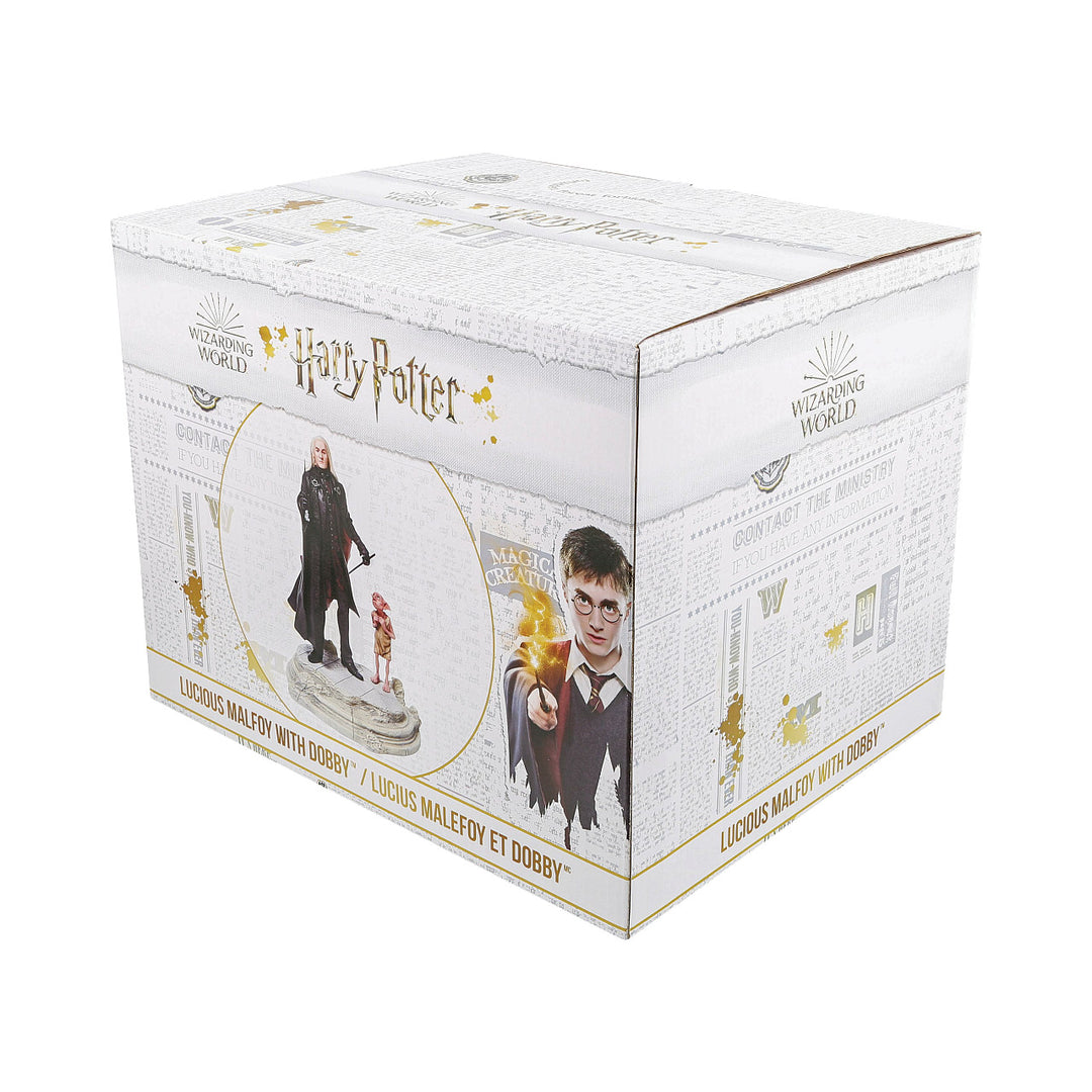 Wizarding World of Harry Potter: Lucious Malfoy with Dobby Figurine sparkle-castle