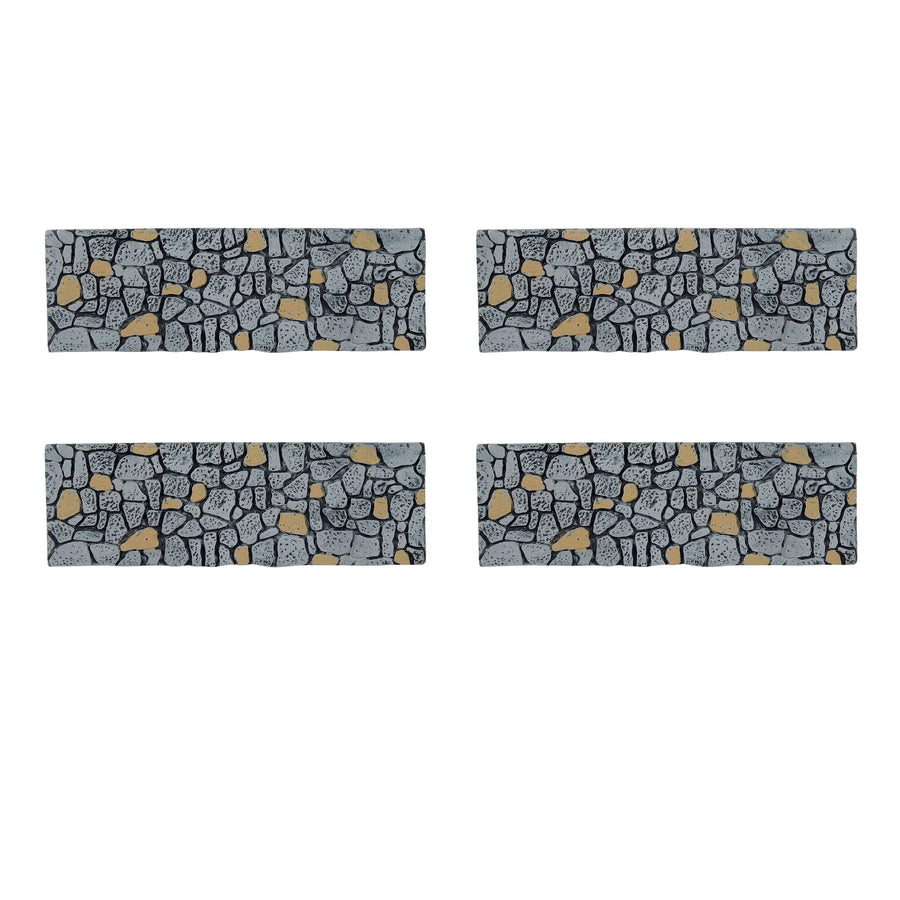 Department 56 Cross Product Village Accessory: Limestone Road Straight , Set of 4 sparkle-castle