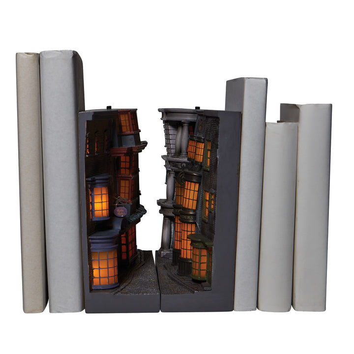 Wizarding World of Harry Potter: Diagon Alley Light Up Bookends sparkle-castle