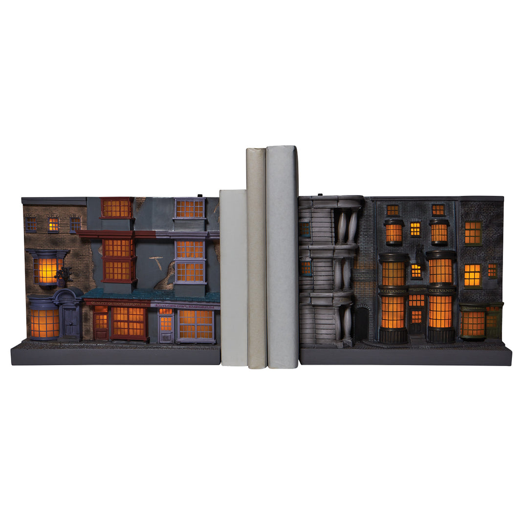 Wizarding World of Harry Potter: Diagon Alley Light Up Bookends sparkle-castle