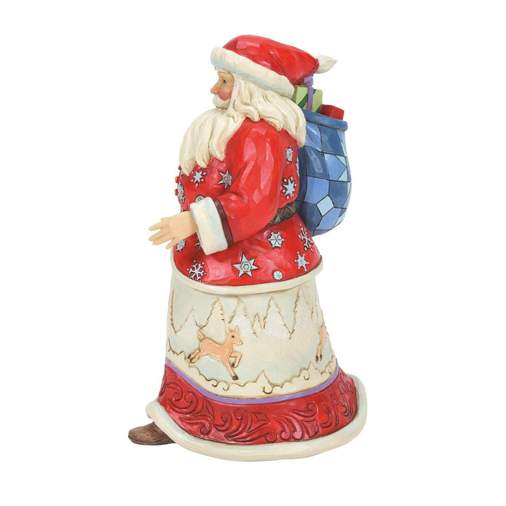 Jim Shore Heartwood Creek: Santa with Bag Over Shoulder Figurine sparkle-castle