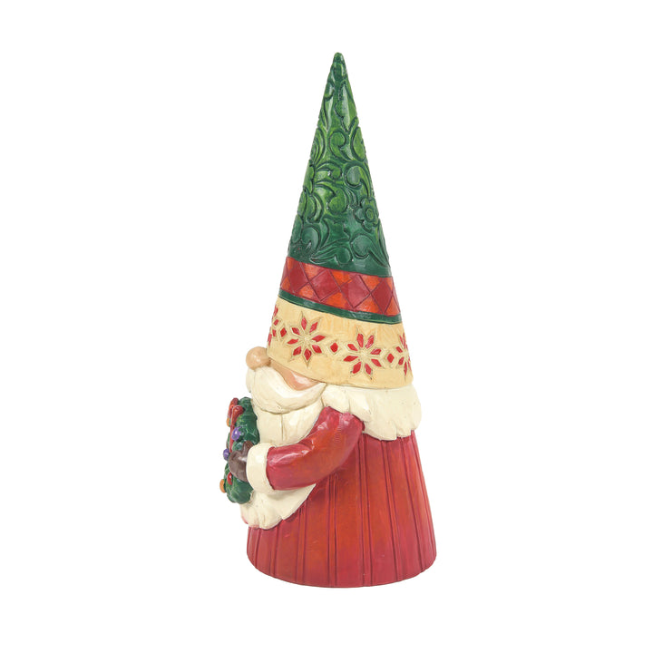 Jim Shore Heartwood Creek: Christmas Gnome With Wreath Figurine sparkle-castle