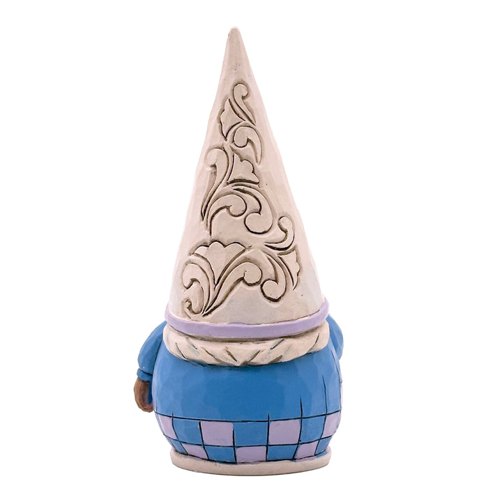 Jim Shore Heartwood Creek: Purple Gnome Holding Coffee Mug Figurine sparkle-castle