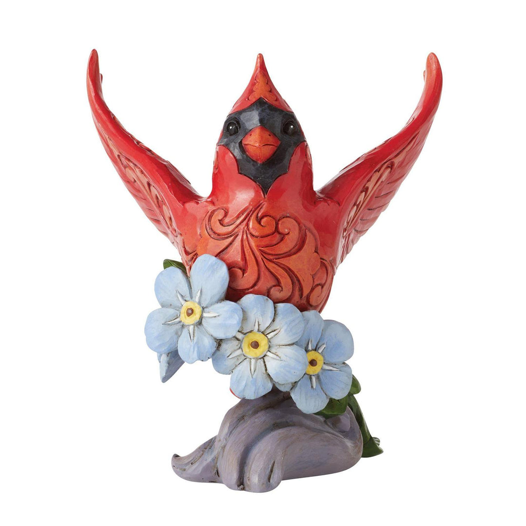 Jim Shore Heartwood Creek: Caring Cardinals Forget-Me-Not Figurine sparkle-castle