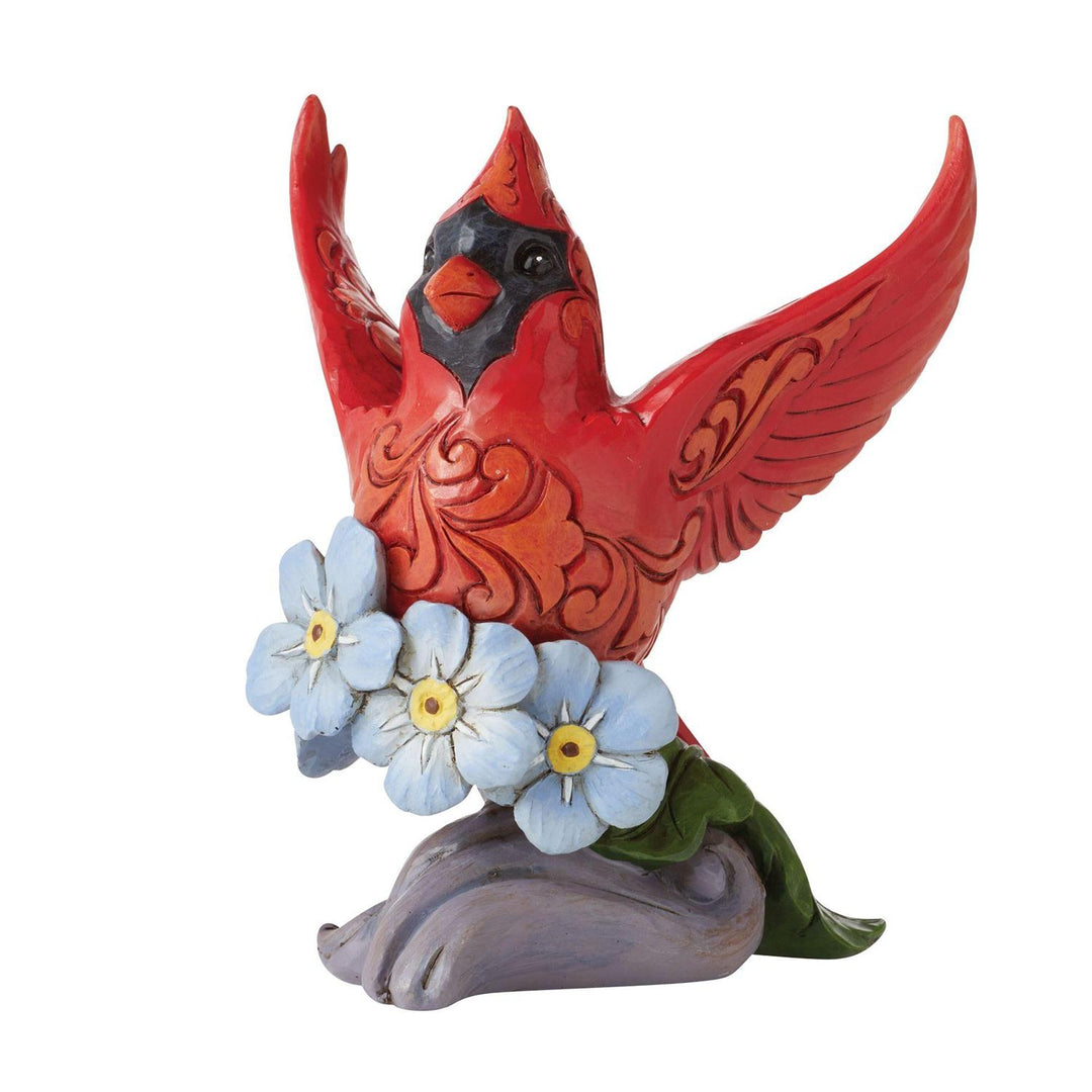 Jim Shore Heartwood Creek: Caring Cardinals Forget-Me-Not Figurine sparkle-castle