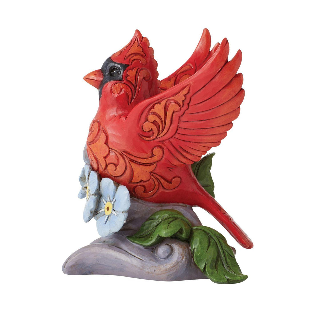 Jim Shore Heartwood Creek: Caring Cardinals Forget-Me-Not Figurine sparkle-castle