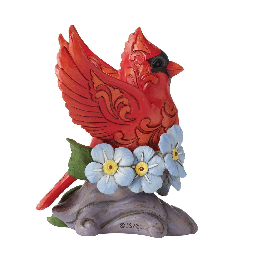 Jim Shore Heartwood Creek: Caring Cardinals Forget-Me-Not Figurine sparkle-castle