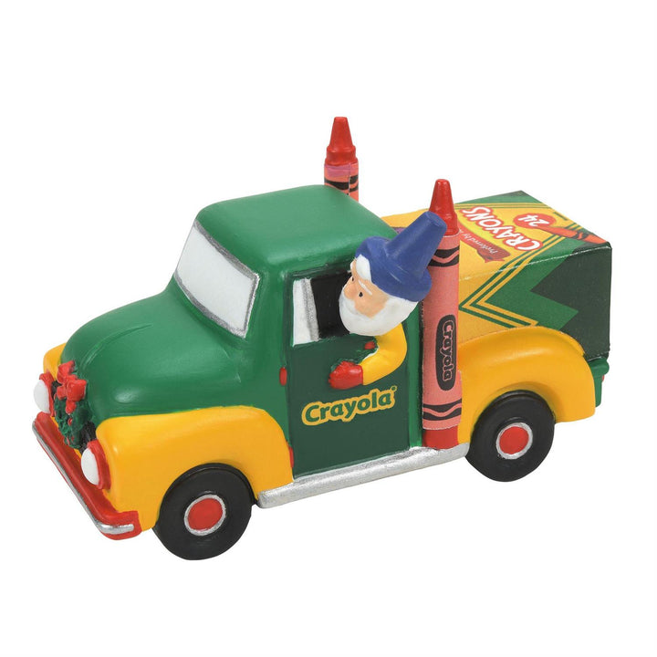 Department 56 Original Snow Village Accessory: Crayola Delivery Service sparkle-castle