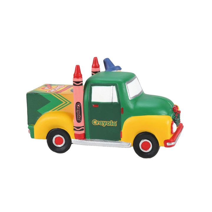 Department 56 Original Snow Village Accessory: Crayola Delivery Service sparkle-castle