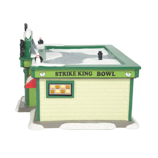 Department 56 Peanuts Village: Strike King Bowling Alley sparkle-castle