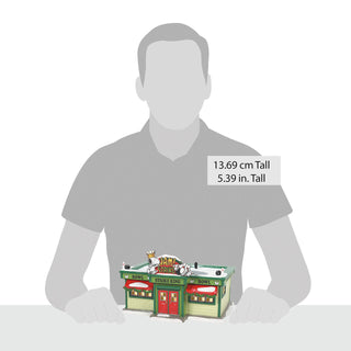 Department 56 Peanuts Village: Strike King Bowling Alley sparkle-castle