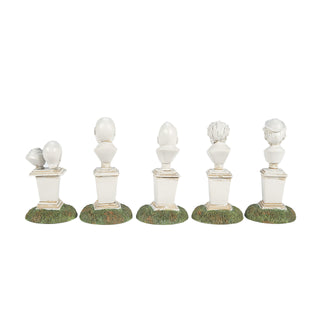 Department 56 Disney Snow Village Halloween Accessory: Haunted Mansion Singing Busts, Set of 5 sparkle-castle