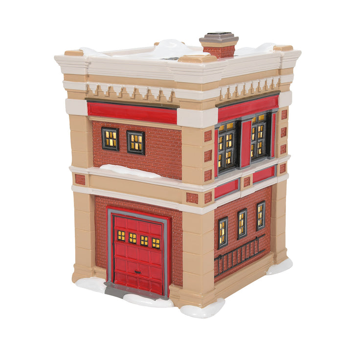 Department 56 Original Snow Village: Engine 223 Fire House sparkle-castle