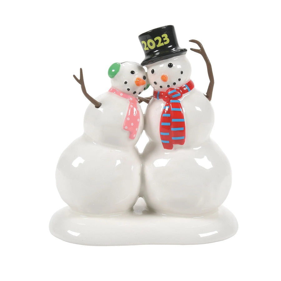 Department 56 Cross Product Village Accessory: Lucky The Snowman 2023 sparkle-castle