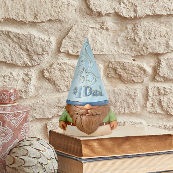 Jim Shore Heartwood Creek: #1 Dad Gnome Figurine sparkle-castle