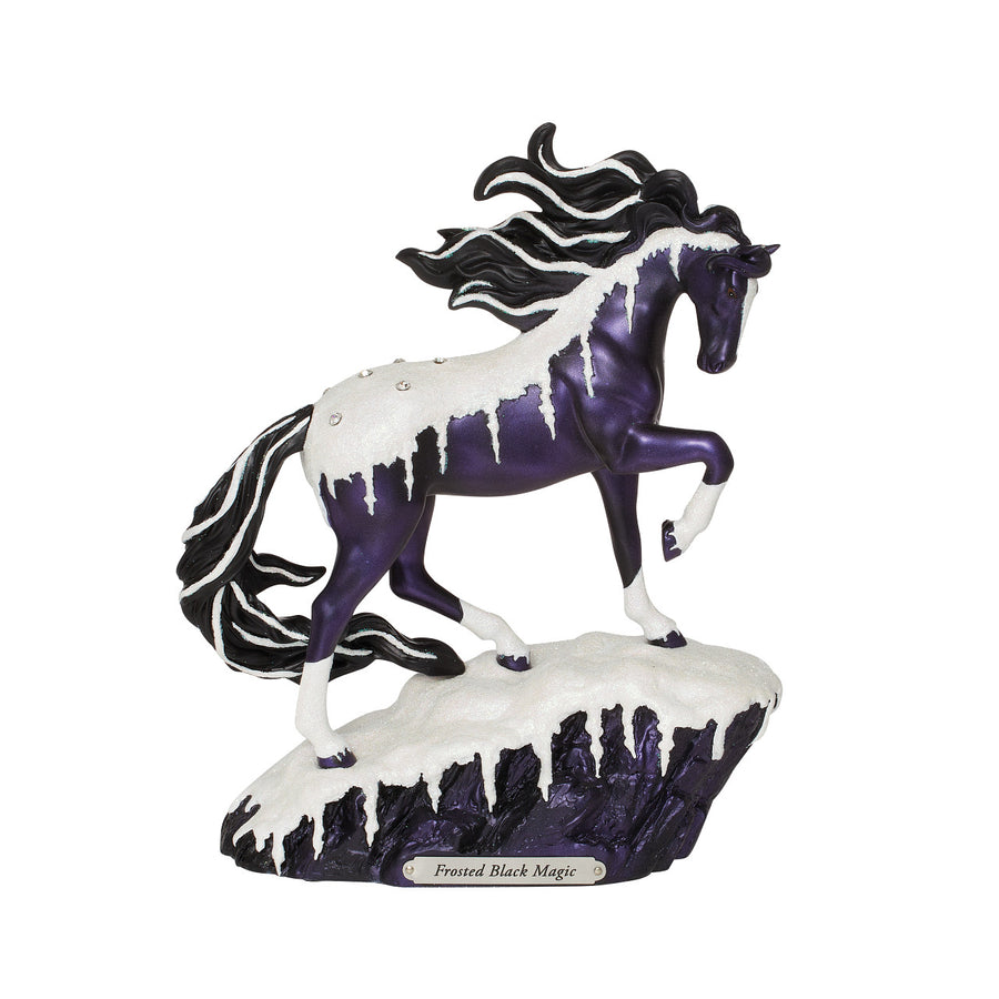 Trail of Painted Ponies: Frosted Black Magic Figurine sparkle-castle