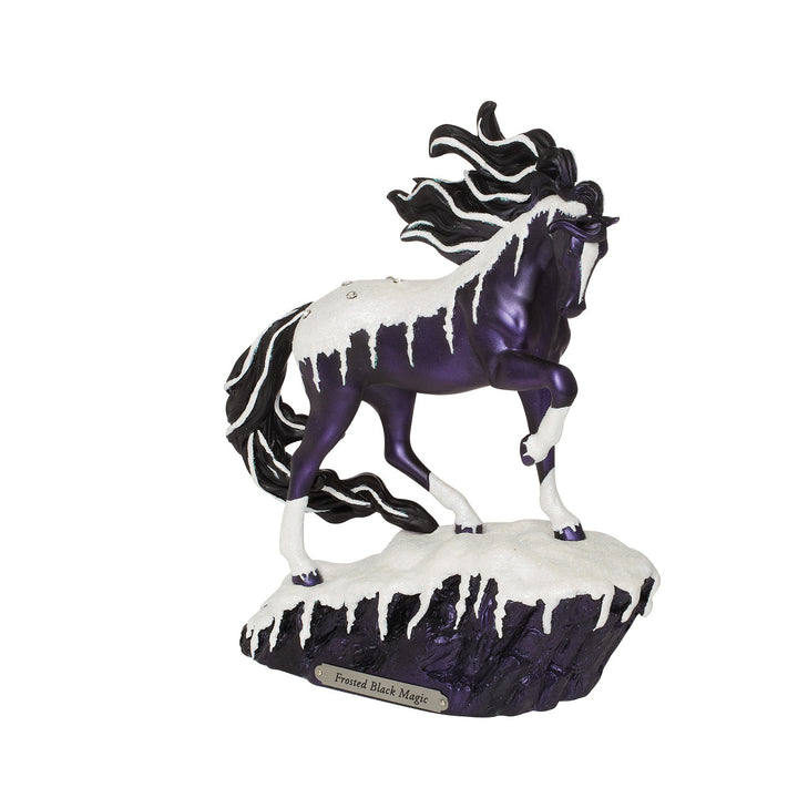 Trail of Painted Ponies: Frosted Black Magic Figurine sparkle-castle