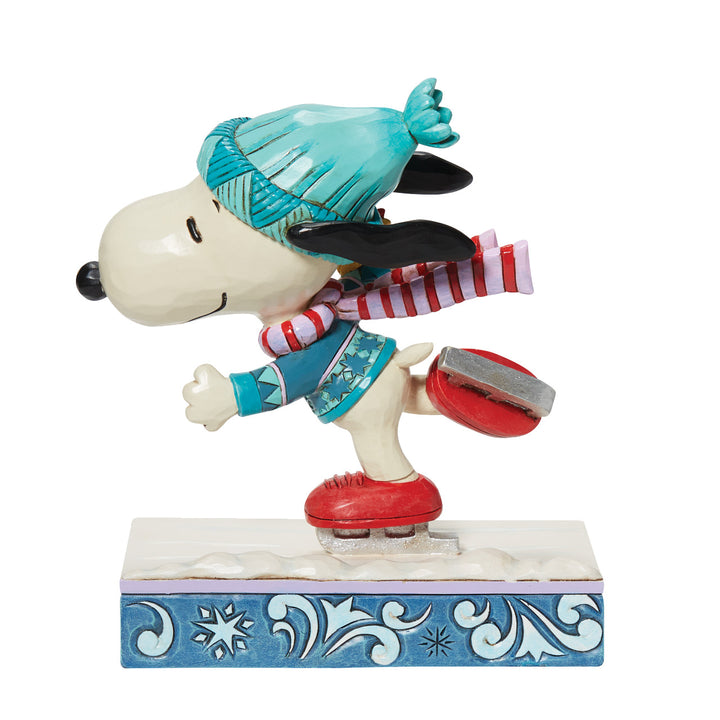 Jim Shore Peanuts: Snoopy and Woodstock Ice Skating Figurine sparkle-castle