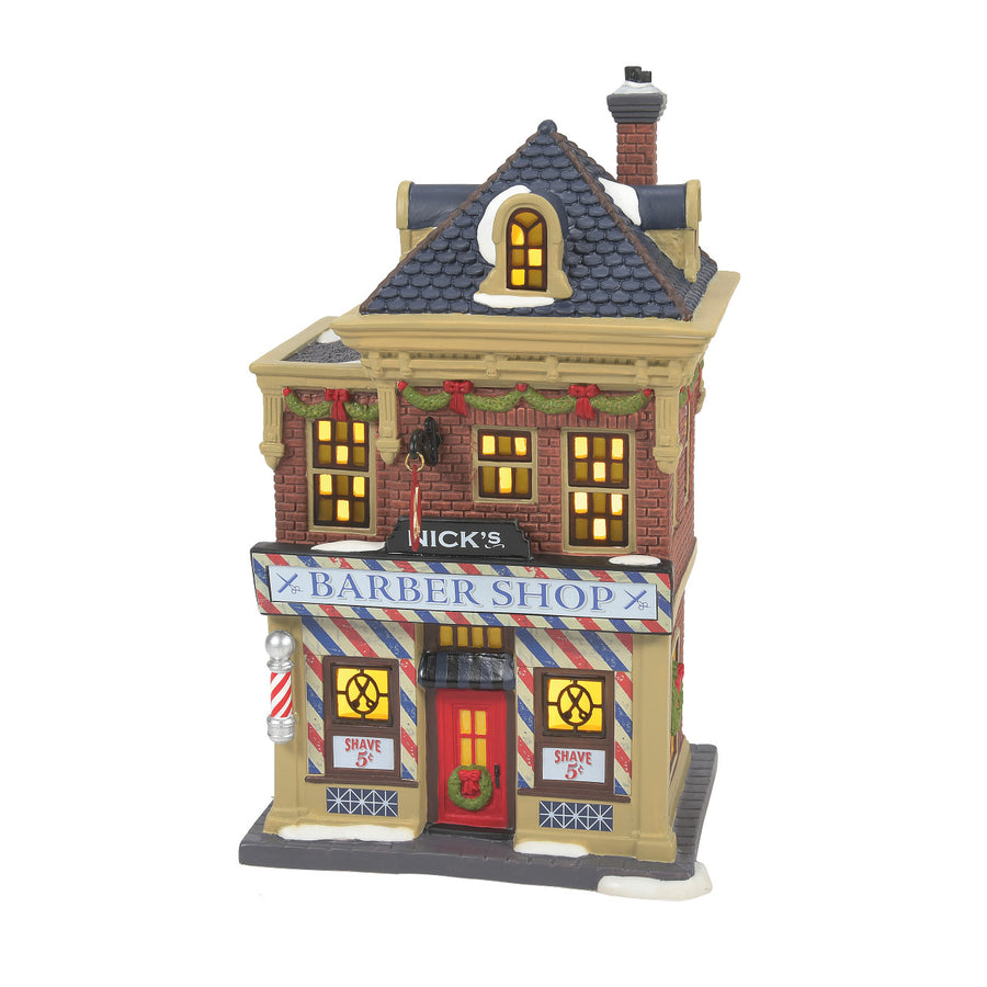 Department 56 Christmas in the City Village: A Little Off The Top sparkle-castle