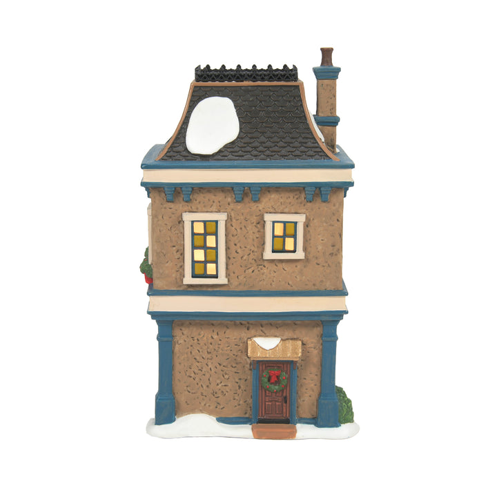 Department 56 Dickens Snow Village: T.L. Buckingham Doll Shop sparkle-castle