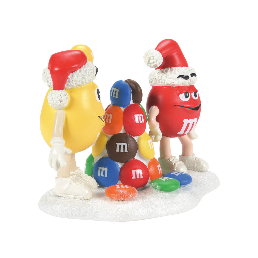 Department 56 North Pole Series Accessory: M&Ms Building A Tree Of Our Own sparkle-castle