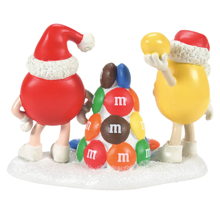 Department 56 North Pole Series Accessory: M&Ms Building A Tree Of Our Own sparkle-castle