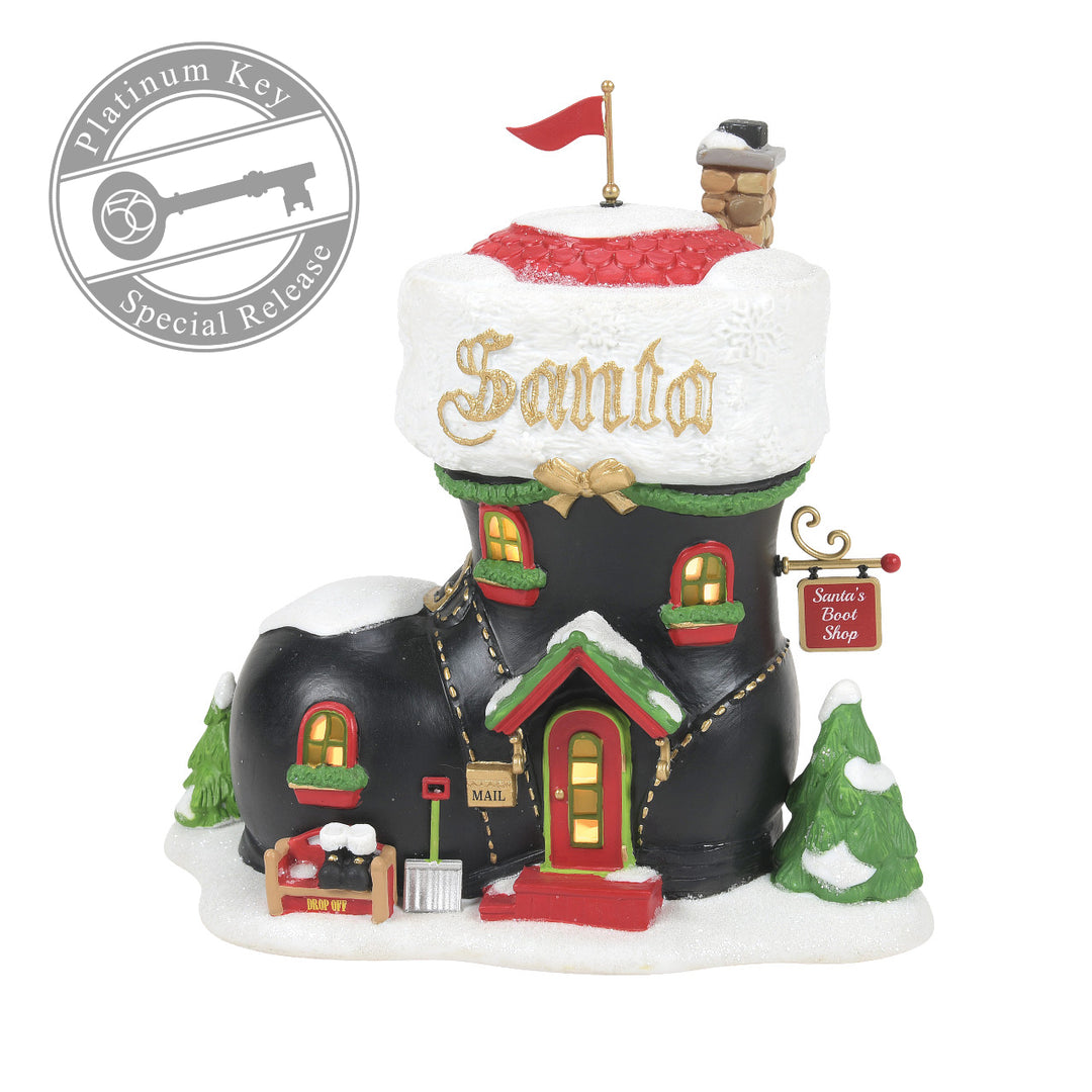 Department 56 North Pole Series: Santa's Boot Shop - FIRST EDITION sparkle-castle