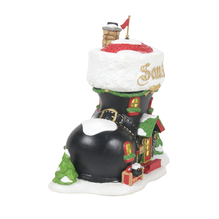 Department 56 North Pole Series: Santa's Boot Shop sparkle-castle