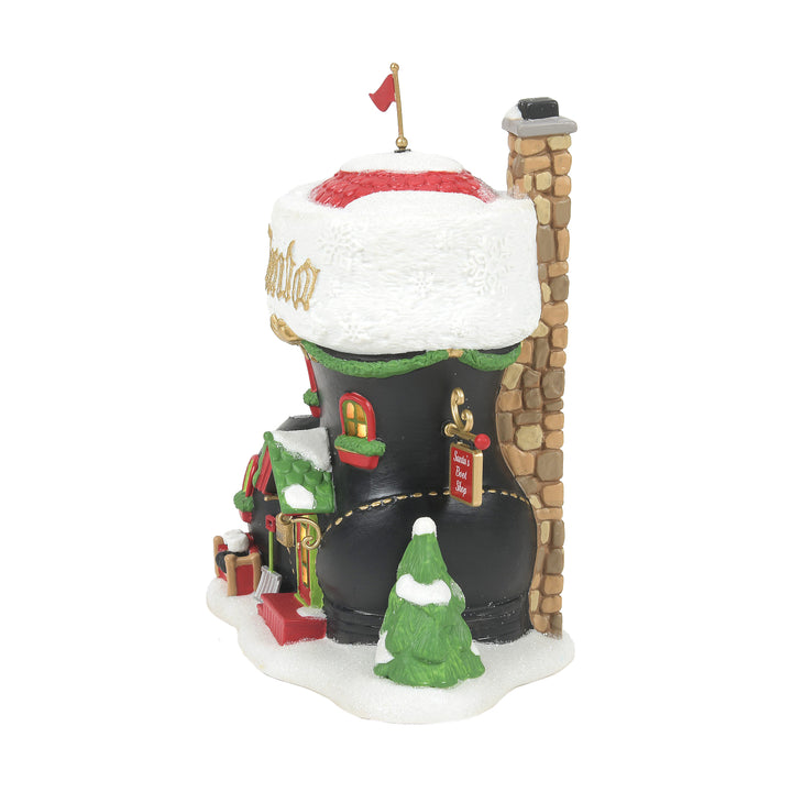 Department 56 North Pole Series: Santa's Boot Shop sparkle-castle