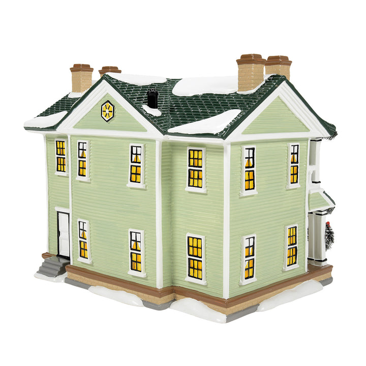 Department 56 Original Snow Village: Enduring Willow Senior Center, Set of 2 sparkle-castle