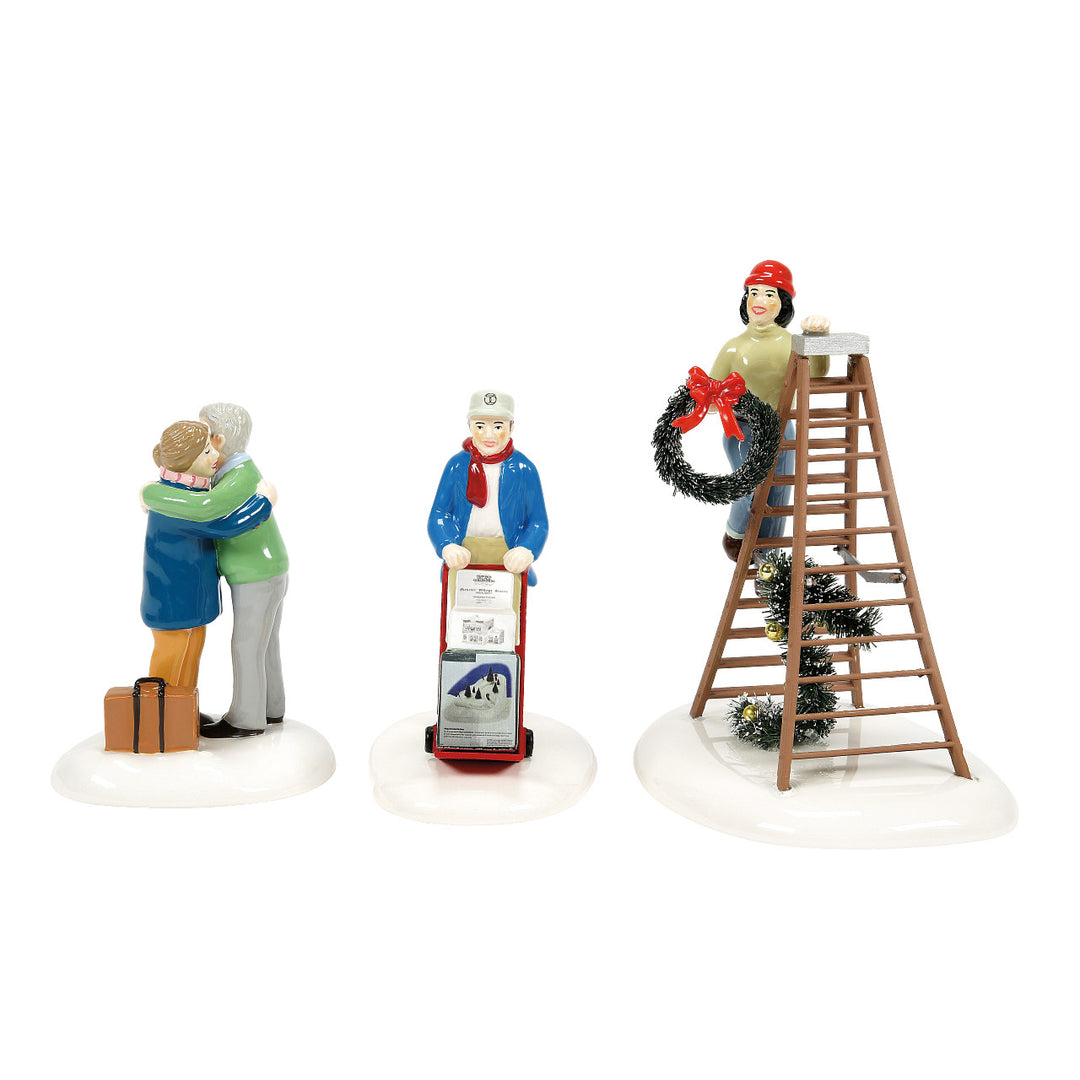 Department 56 Original Snow Village Accessory: Friends & Neighbors, Set of 3 sparkle-castle