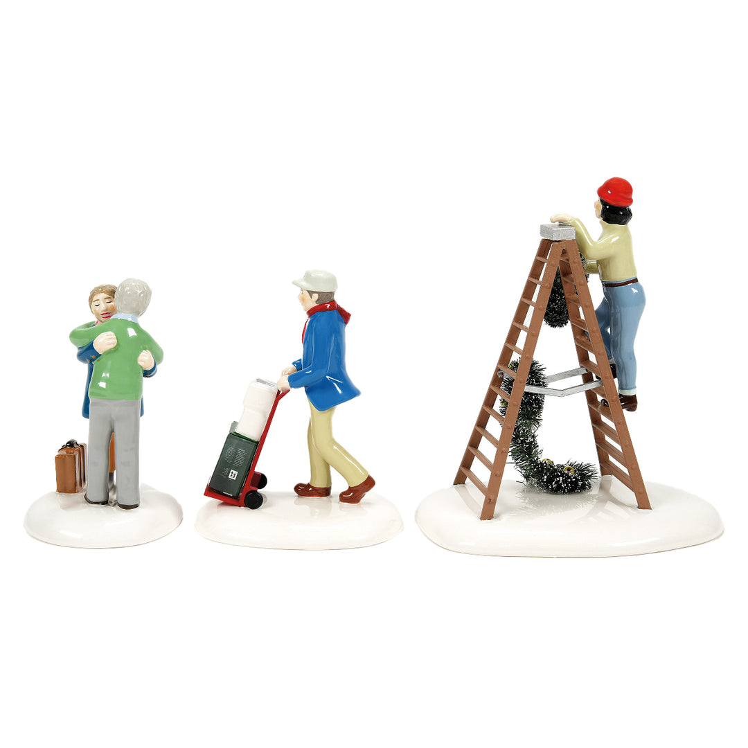 Department 56 Original Snow Village Accessory: Friends & Neighbors, Set of 3 sparkle-castle