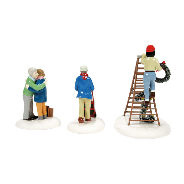 Department 56 Original Snow Village Accessory: Friends & Neighbors, Set of 3 sparkle-castle