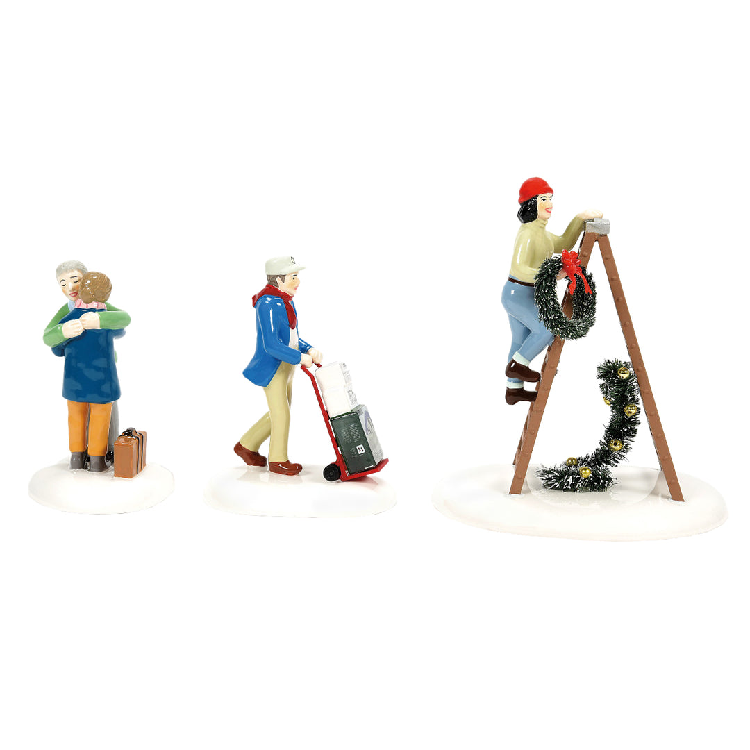 Department 56 Original Snow Village Accessory: Friends & Neighbors, Set of 3 sparkle-castle