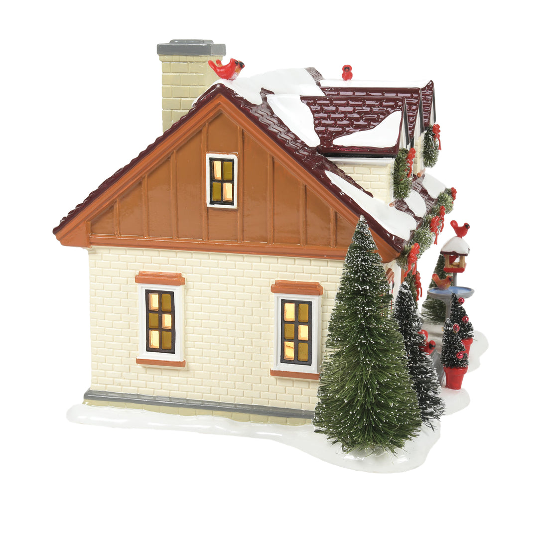 Department 56 Original Snow Village: The Cardinal House sparkle-castle