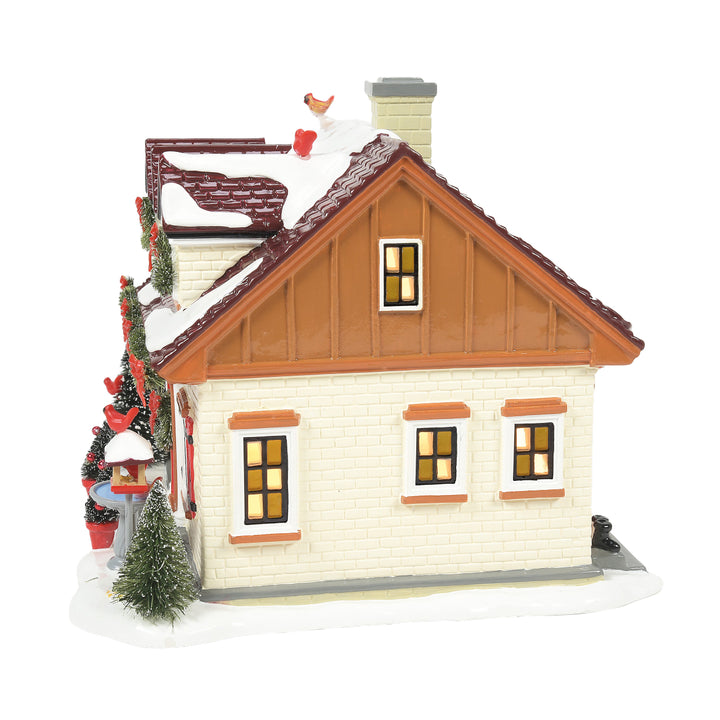 Department 56 Original Snow Village: The Cardinal House sparkle-castle