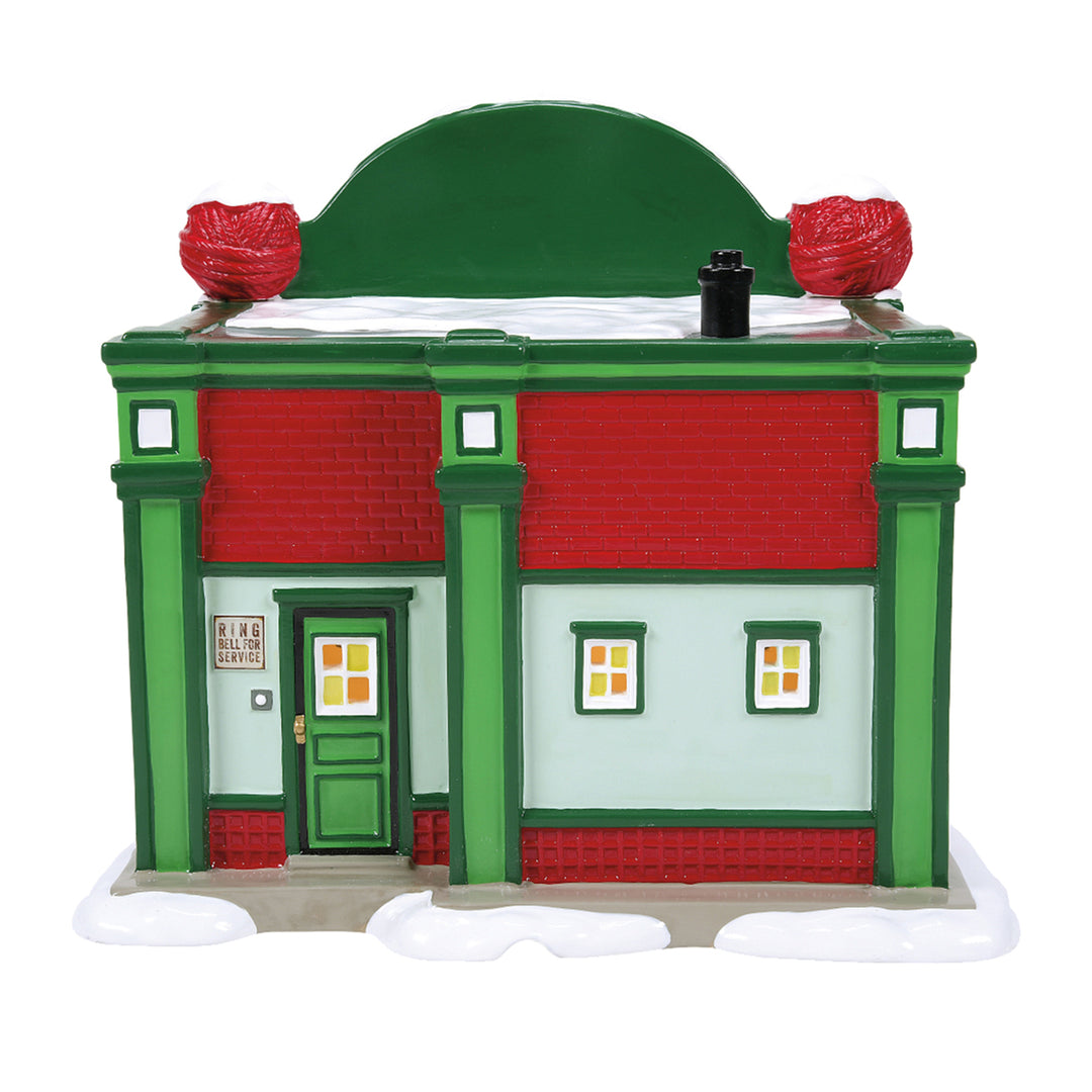 Department 56 Original Snow Village: Warm & Cozy Yarn Shop sparkle-castle