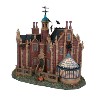Department 56 Disney Snow Village Halloween: Walt Disney World Haunted Mansion sparkle-castle