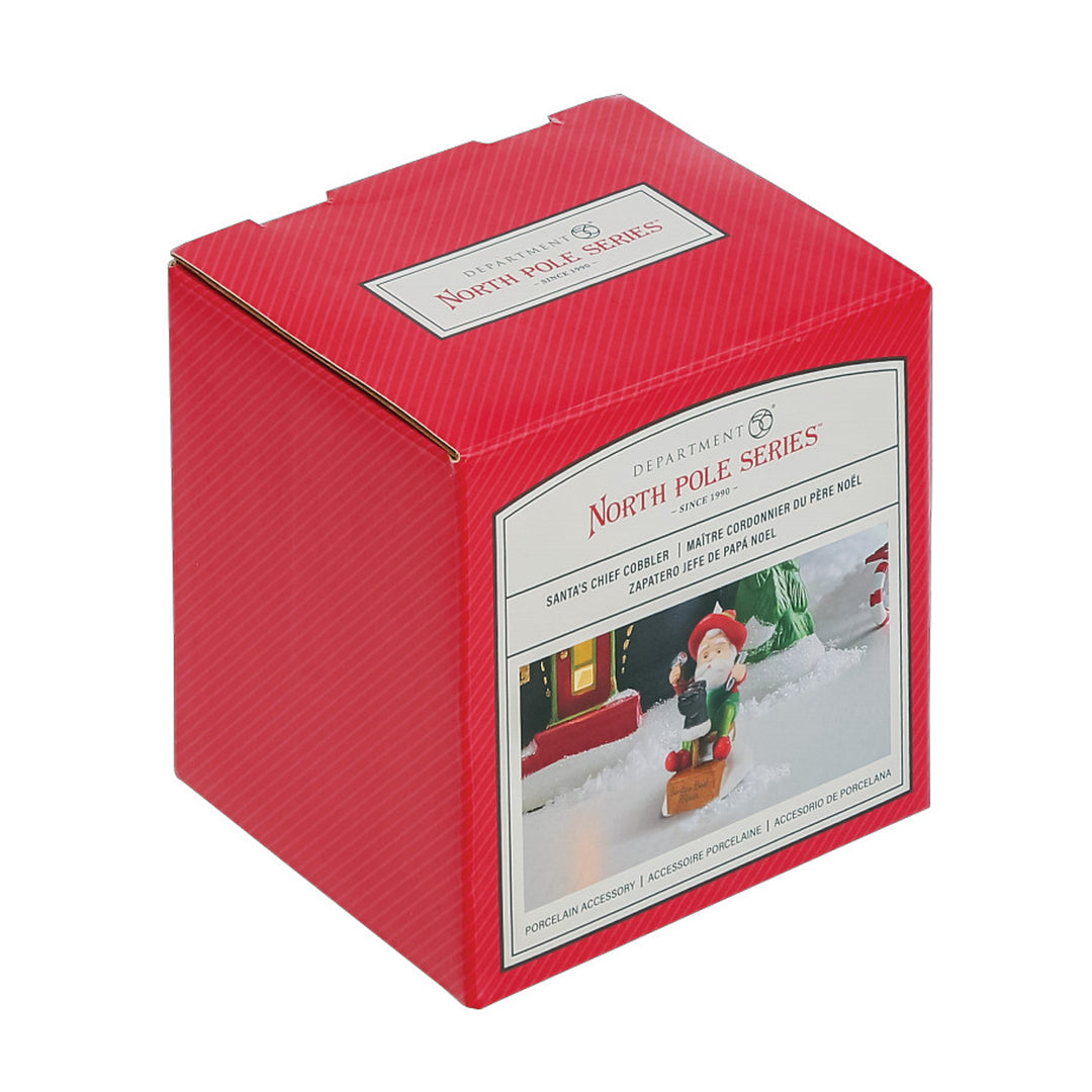Department 56 North Pole Series Accessory: Santa's Chief Cobbler sparkle-castle
