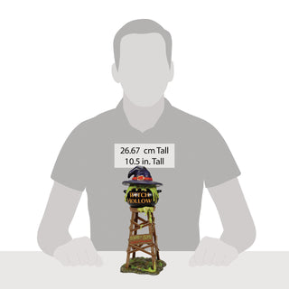 Department 56 Snow Village Halloween Accessory: Witch Hollow Water Tower sparkle-castle