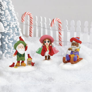 Department 56 North Pole Series Accessory: Friends & Neighbors, Set of 3 sparkle-castle