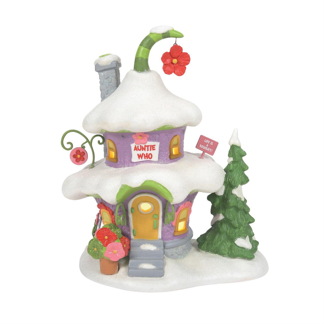 Department 56 Grinch Village: Auntie Who's House sparkle-castle