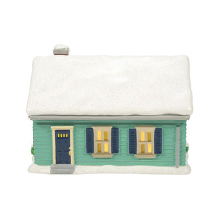Department 56 Peanuts Village: The Blue House On James Street sparkle-castle