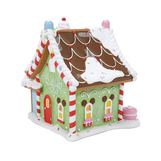 Department 56 Disney Snow Village: Mickey's Peppermint Villa sparkle-castle