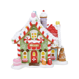 Department 56 Disney Snow Village: Mickey's Peppermint Villa sparkle-castle